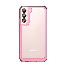 Silikon Schutzhülle Rahmen Tasche Hülle Durchsichtig Transparent M03 für Samsung Galaxy S23 5G Rosegold