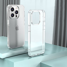 Silikon Schutzhülle Rahmen Tasche Hülle Durchsichtig Transparent QC1 für Apple iPhone 13 Pro Klar