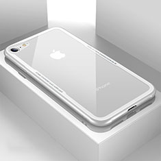 Silikon Schutzhülle Rahmen Tasche Hülle Durchsichtig Transparent Spiegel für Apple iPhone 7 Weiß