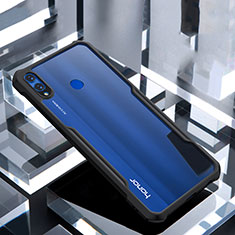 Silikon Schutzhülle Rahmen Tasche Hülle Durchsichtig Transparent Spiegel für Huawei Honor V10 Lite Schwarz