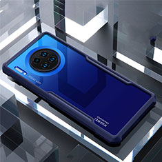 Silikon Schutzhülle Rahmen Tasche Hülle Durchsichtig Transparent Spiegel für Huawei Mate 30E Pro 5G Blau