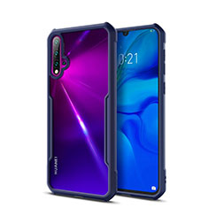 Silikon Schutzhülle Rahmen Tasche Hülle Durchsichtig Transparent Spiegel für Huawei Nova 5 Pro Blau