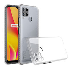 Silikon Schutzhülle Rahmen Tasche Hülle Durchsichtig Transparent Spiegel für Realme C15 Klar