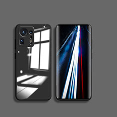 Silikon Schutzhülle Rahmen Tasche Hülle Durchsichtig Transparent Spiegel für Xiaomi Mi Mix 4 5G Schwarz