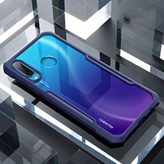 Silikon Schutzhülle Rahmen Tasche Hülle Durchsichtig Transparent Spiegel H01 für Huawei P30 Lite New Edition Blau