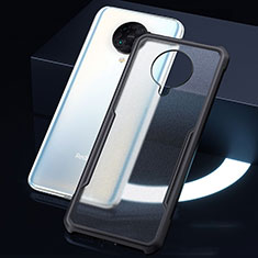 Silikon Schutzhülle Rahmen Tasche Hülle Durchsichtig Transparent Spiegel H01 für Xiaomi Redmi K30 Pro Zoom Schwarz