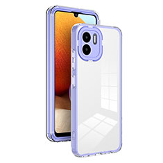Silikon Schutzhülle Rahmen Tasche Hülle Durchsichtig Transparent Spiegel H01P für Xiaomi Poco C50 Violett