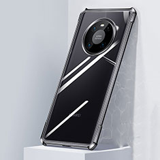 Silikon Schutzhülle Rahmen Tasche Hülle Durchsichtig Transparent Spiegel M01 für Huawei Mate 40 Schwarz