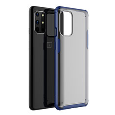 Silikon Schutzhülle Rahmen Tasche Hülle Durchsichtig Transparent Spiegel M01 für OnePlus 8T 5G Blau