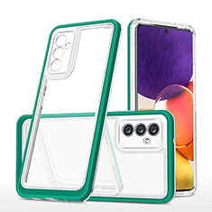 Silikon Schutzhülle Rahmen Tasche Hülle Durchsichtig Transparent Spiegel MQ1 für Samsung Galaxy A82 5G Grün