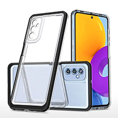 Silikon Schutzhülle Rahmen Tasche Hülle Durchsichtig Transparent Spiegel MQ1 für Samsung Galaxy M52 5G Schwarz