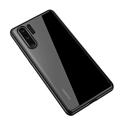 Silikon Schutzhülle Rahmen Tasche Hülle Durchsichtig Transparent Spiegel Z01 für Huawei P30 Pro New Edition Schwarz