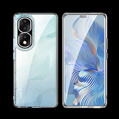 Silikon Schutzhülle Rahmen Tasche Hülle Durchsichtig Transparent W01L für Huawei Honor 80 Pro 5G Klar