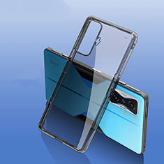 Silikon Schutzhülle Rahmen Tasche Hülle Durchsichtig Transparent W01L für Xiaomi Poco F4 GT 5G Schwarz