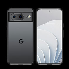 Silikon Schutzhülle Rahmen Tasche Hülle Durchsichtig Transparent WL1 für Google Pixel 8 5G Schwarz