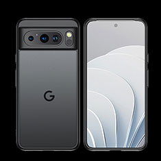 Silikon Schutzhülle Rahmen Tasche Hülle Durchsichtig Transparent WL1 für Google Pixel 8 Pro 5G Schwarz