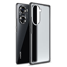 Silikon Schutzhülle Rahmen Tasche Hülle Durchsichtig Transparent WL1 für Huawei Honor 60 5G Schwarz