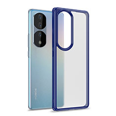 Silikon Schutzhülle Rahmen Tasche Hülle Durchsichtig Transparent WL1 für Huawei Honor 70 Pro 5G Blau