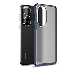 Silikon Schutzhülle Rahmen Tasche Hülle Durchsichtig Transparent WL1 für Huawei P50 Pro Blau