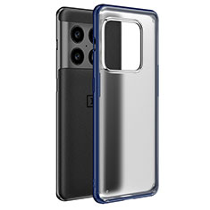 Silikon Schutzhülle Rahmen Tasche Hülle Durchsichtig Transparent WL1 für OnePlus 10 Pro 5G Blau