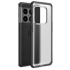 Silikon Schutzhülle Rahmen Tasche Hülle Durchsichtig Transparent WL1 für OnePlus 10 Pro 5G Schwarz