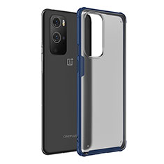 Silikon Schutzhülle Rahmen Tasche Hülle Durchsichtig Transparent WL1 für OnePlus 9 Pro 5G Blau