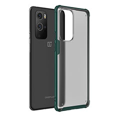 Silikon Schutzhülle Rahmen Tasche Hülle Durchsichtig Transparent WL1 für OnePlus 9 Pro 5G Grün