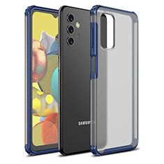 Silikon Schutzhülle Rahmen Tasche Hülle Durchsichtig Transparent WL1 für Samsung Galaxy A32 4G Blau