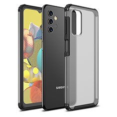 Silikon Schutzhülle Rahmen Tasche Hülle Durchsichtig Transparent WL1 für Samsung Galaxy A32 4G Schwarz