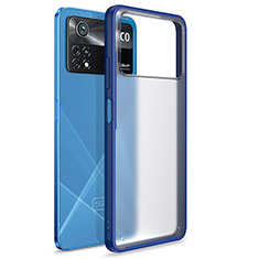 Silikon Schutzhülle Rahmen Tasche Hülle Durchsichtig Transparent WL1 für Xiaomi Poco X4 Pro 5G Blau