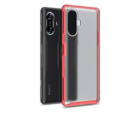 Silikon Schutzhülle Rahmen Tasche Hülle Durchsichtig Transparent WL1 für Xiaomi Redmi K40 Gaming 5G Rot