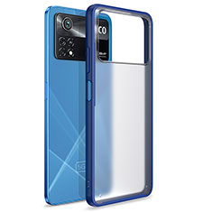 Silikon Schutzhülle Rahmen Tasche Hülle Durchsichtig Transparent WL1 für Xiaomi Redmi Note 11E Pro 5G Blau