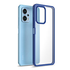 Silikon Schutzhülle Rahmen Tasche Hülle Durchsichtig Transparent WL1 für Xiaomi Redmi Note 11T Pro 5G Blau