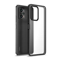 Silikon Schutzhülle Rahmen Tasche Hülle Durchsichtig Transparent WL1 für Xiaomi Redmi Note 11T Pro 5G Schwarz