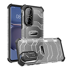 Silikon Schutzhülle Rahmen Tasche Hülle Durchsichtig Transparent WL3 für Huawei P50 Pro Schwarz