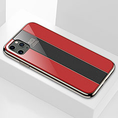Silikon Schutzhülle Rahmen Tasche Hülle Spiegel F01 für Apple iPhone 11 Pro Rot