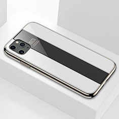 Silikon Schutzhülle Rahmen Tasche Hülle Spiegel F01 für Apple iPhone 11 Pro Weiß