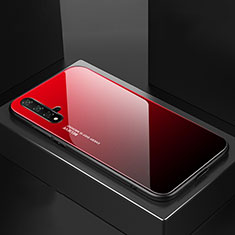 Silikon Schutzhülle Rahmen Tasche Hülle Spiegel Farbverlauf Regenbogen für Huawei Nova 5 Pro Rot