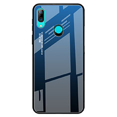 Silikon Schutzhülle Rahmen Tasche Hülle Spiegel Farbverlauf Regenbogen für Huawei P Smart Z Blau