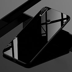 Silikon Schutzhülle Rahmen Tasche Hülle Spiegel Farbverlauf Regenbogen für Huawei P30 Lite XL Schwarz