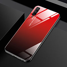 Silikon Schutzhülle Rahmen Tasche Hülle Spiegel Farbverlauf Regenbogen für Huawei Y9s Rot