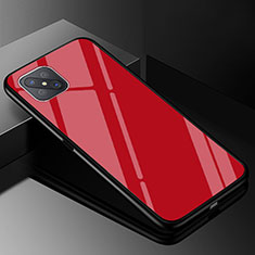 Silikon Schutzhülle Rahmen Tasche Hülle Spiegel Farbverlauf Regenbogen für Oppo A92s 5G Rot