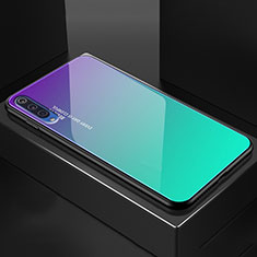 Silikon Schutzhülle Rahmen Tasche Hülle Spiegel Farbverlauf Regenbogen für Xiaomi Mi 9 Lite Grün