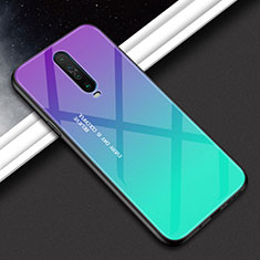 Silikon Schutzhülle Rahmen Tasche Hülle Spiegel Farbverlauf Regenbogen für Xiaomi Poco X2 Grün
