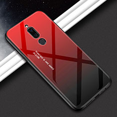 Silikon Schutzhülle Rahmen Tasche Hülle Spiegel Farbverlauf Regenbogen für Xiaomi Redmi 8 Rot