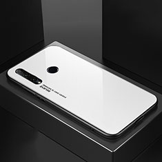 Silikon Schutzhülle Rahmen Tasche Hülle Spiegel Farbverlauf Regenbogen H01 für Huawei P Smart+ Plus (2019) Weiß