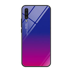 Silikon Schutzhülle Rahmen Tasche Hülle Spiegel Farbverlauf Regenbogen H01 für Samsung Galaxy A70S Pink