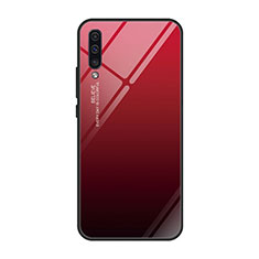 Silikon Schutzhülle Rahmen Tasche Hülle Spiegel Farbverlauf Regenbogen H01 für Samsung Galaxy A90 5G Rot