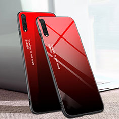 Silikon Schutzhülle Rahmen Tasche Hülle Spiegel Farbverlauf Regenbogen H01 für Xiaomi Mi A3 Rot