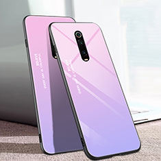 Silikon Schutzhülle Rahmen Tasche Hülle Spiegel Farbverlauf Regenbogen H01 für Xiaomi Redmi K20 Pro Rosa